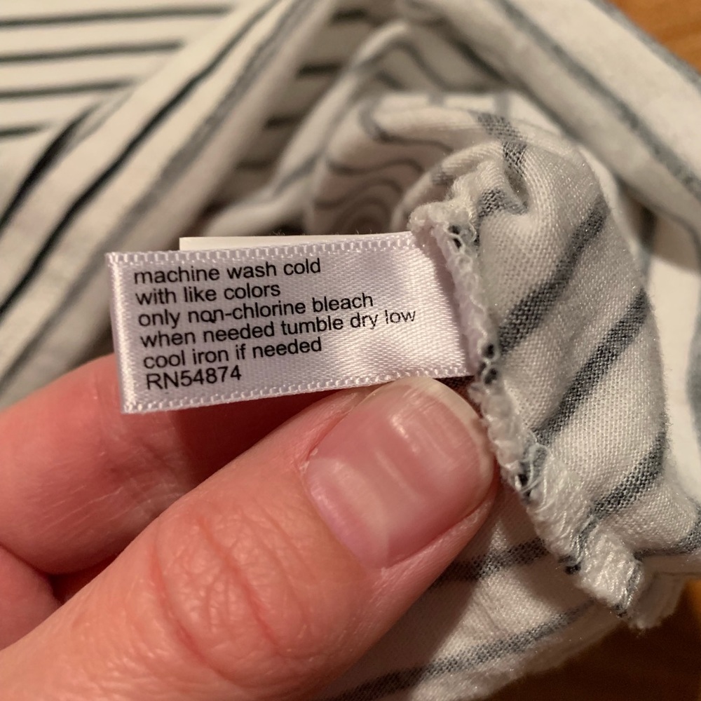 The Limited Black and White Striped Bow Tee - Picture 4 of 5